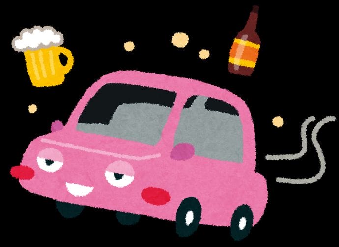 飲酒運転イラスト