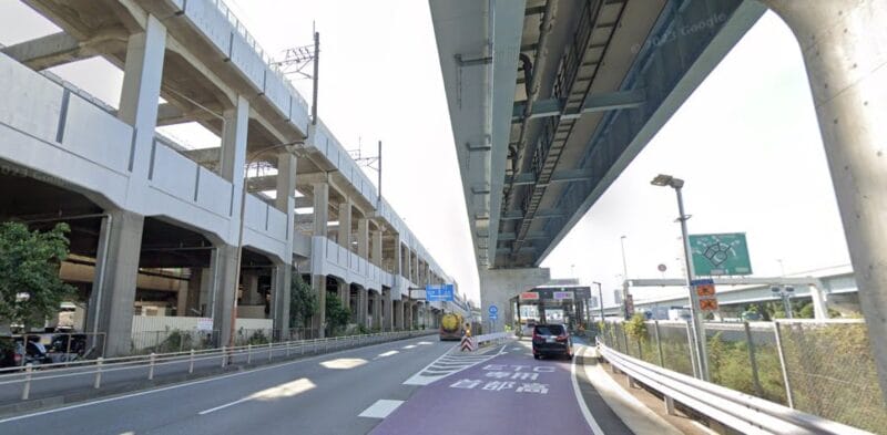 江東区三つ目道路合流